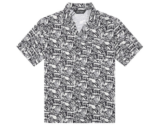 Palm Angels Waves Bowling Shirt