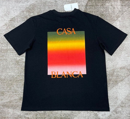 CASABLANCA Gradient Casa Logo T-Shirt Black
