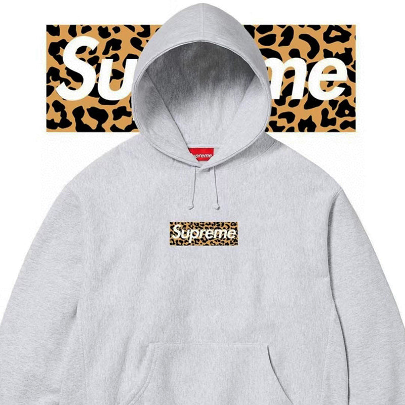 Supreme Shanghai Box Logo Hoodie Heather Grey