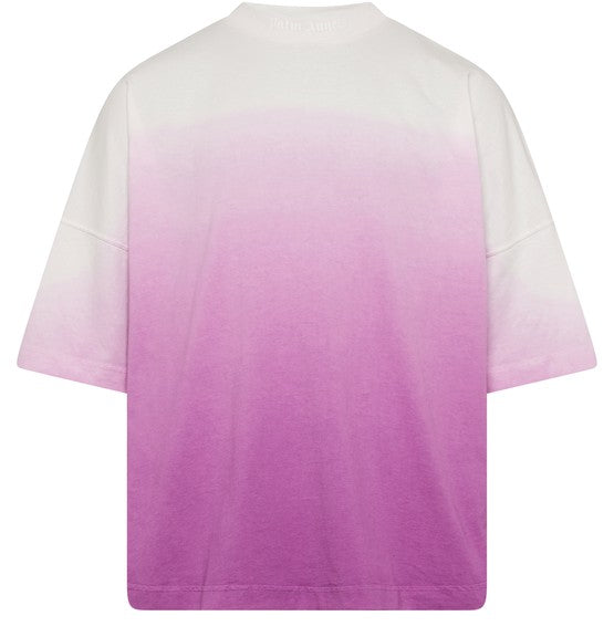 Palm Angels logo dégradé T-Shirt White/Pink