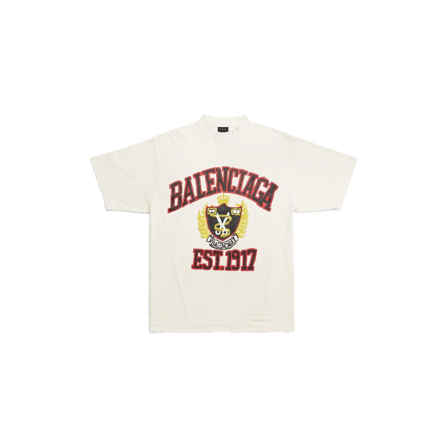Balenciaga College Medium Fit T-Shirt White -SS22