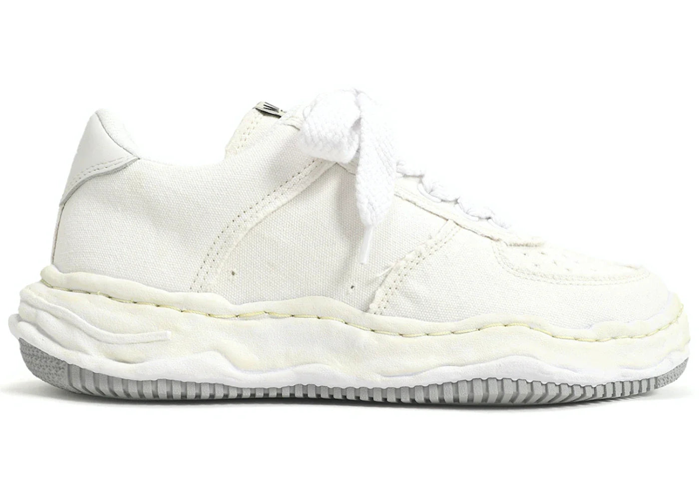 Maison Mihara Yasuhiro Wayne OG Sole Washed Canvas Low White