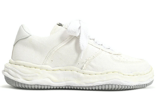 Maison Mihara Yasuhiro Wayne OG Sole Washed Canvas Low White