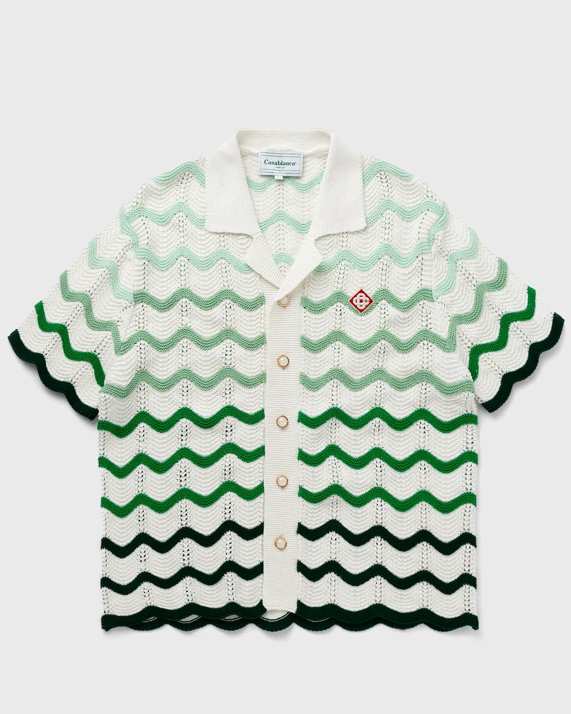 CASABLANCA Gradient Wave Texture Shirt