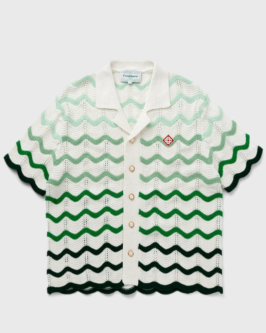 CASABLANCA Gradient Wave Texture Shirt