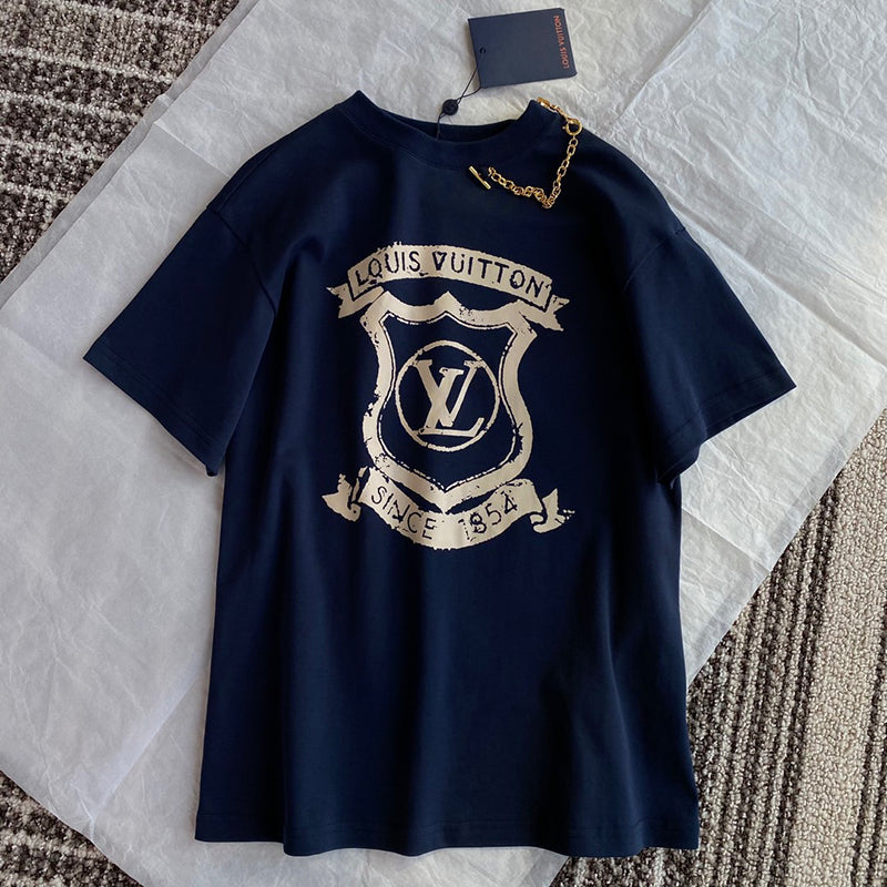 Louis Vuitton Coat Of Arms T-Shirt Navy