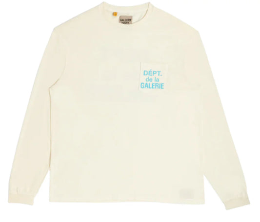 Gallery Dept. Souvenir L/S Tee Cream/Blue