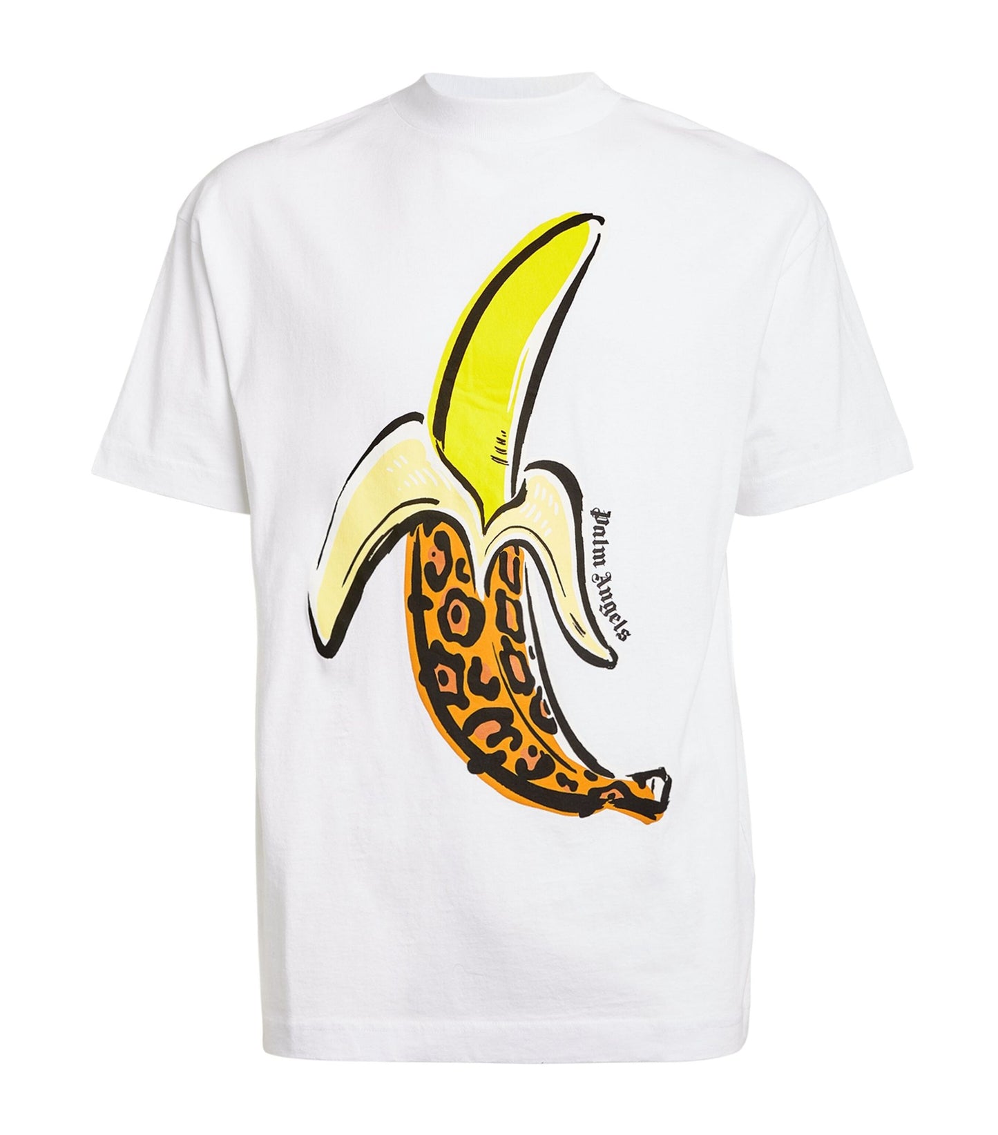 Palm Angels Leopard Banana T-Shirt White