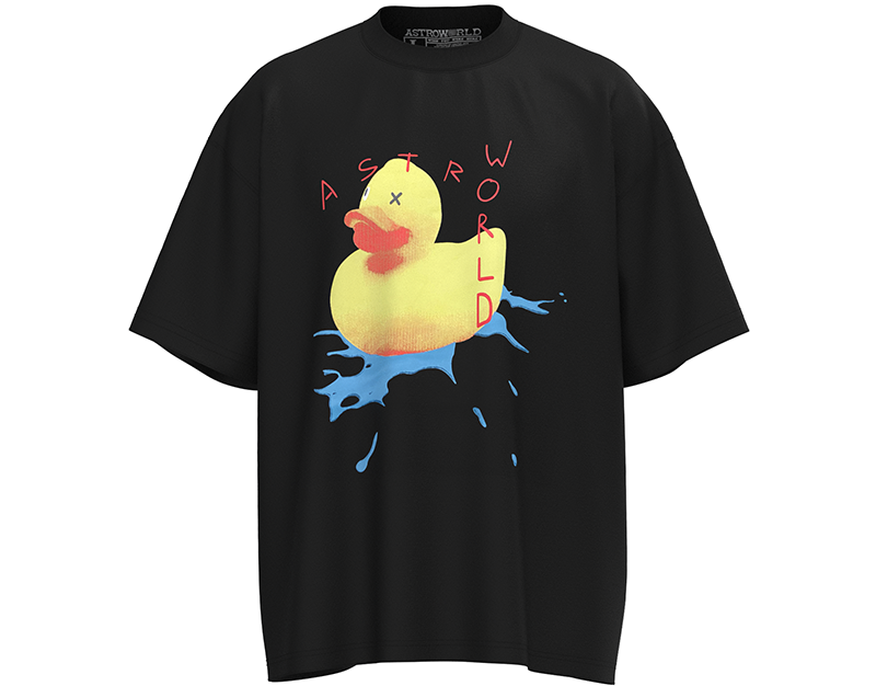 Travis Scott Astroworld Europe Exclusive Rubber Duck T-Shirt Black