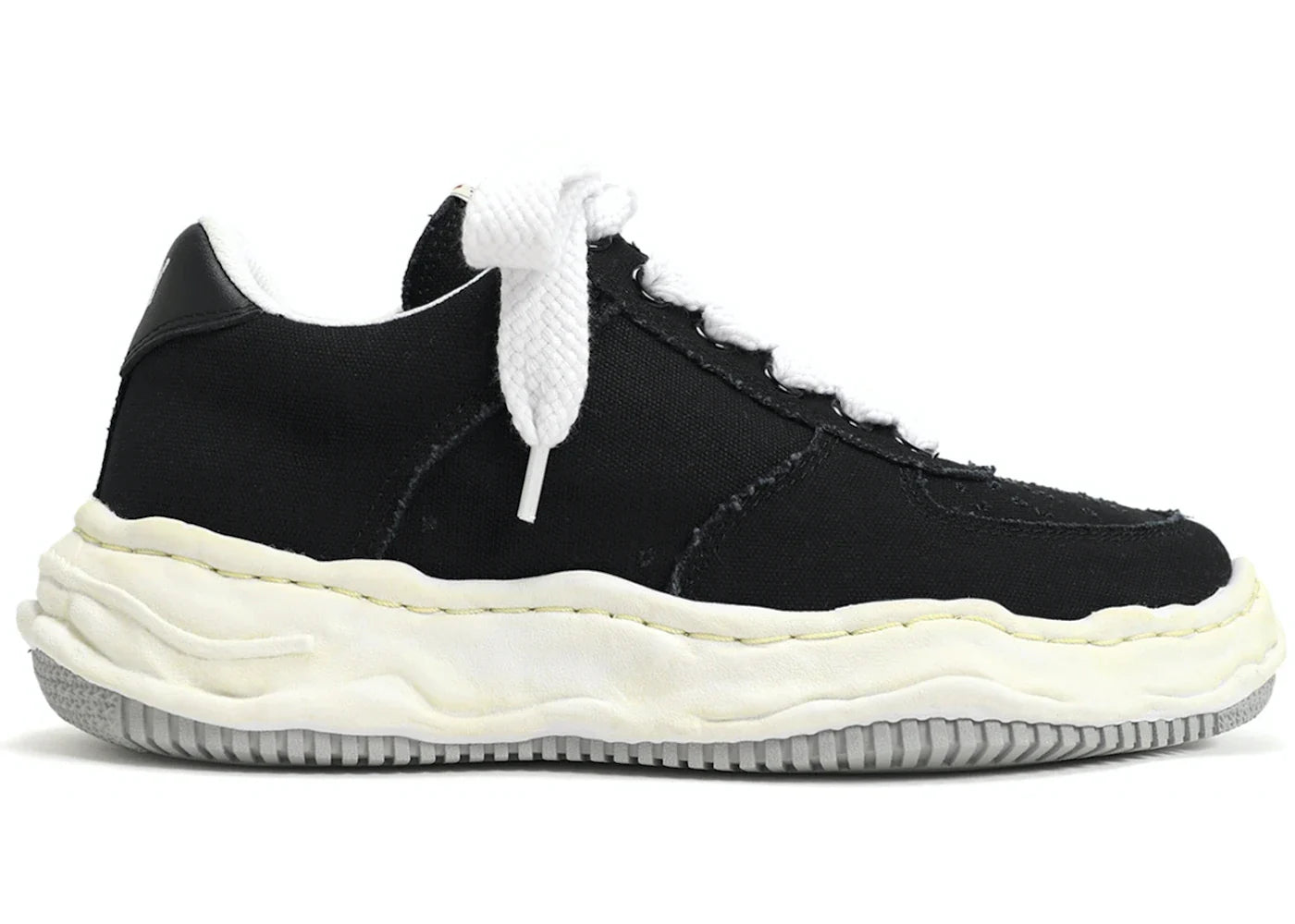 Maison Mihara Yasuhiro Wayne OG Sole Washed Canvas Low Black