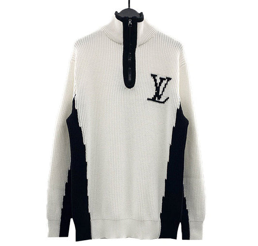 Louis Vuitton Jersey High Neck Half Zip