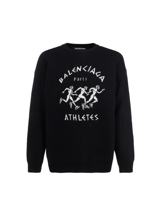 Balenciaga Athletes Intarsia Knit Sweater