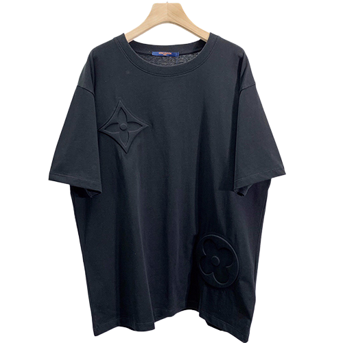 Louis Vuitton Relief Logo Tee Navy