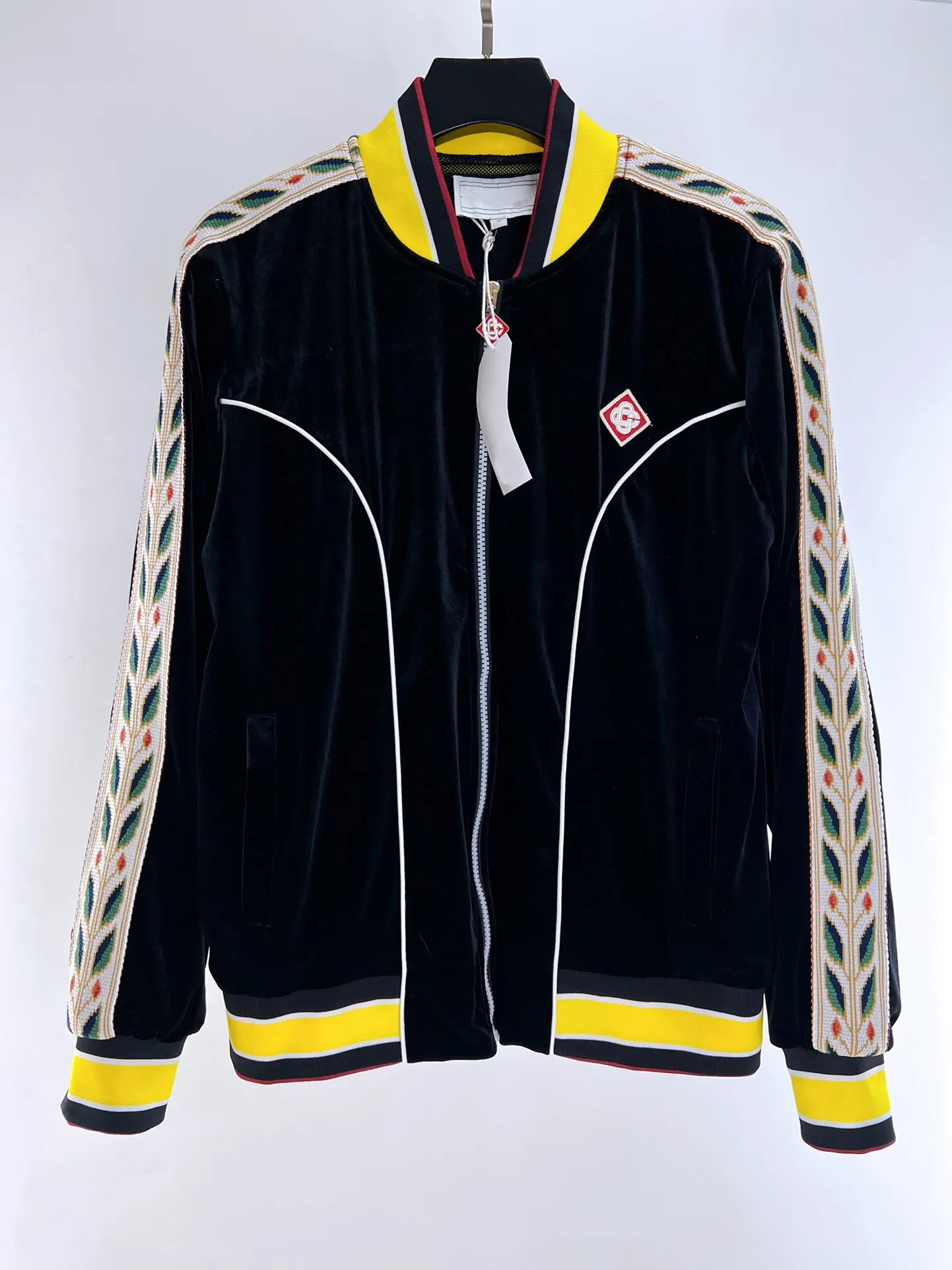 Casablanca  Laurel Track Jacket Black/Yellow