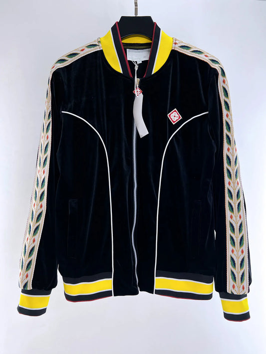 Casablanca  Laurel Track Jacket Black/Yellow