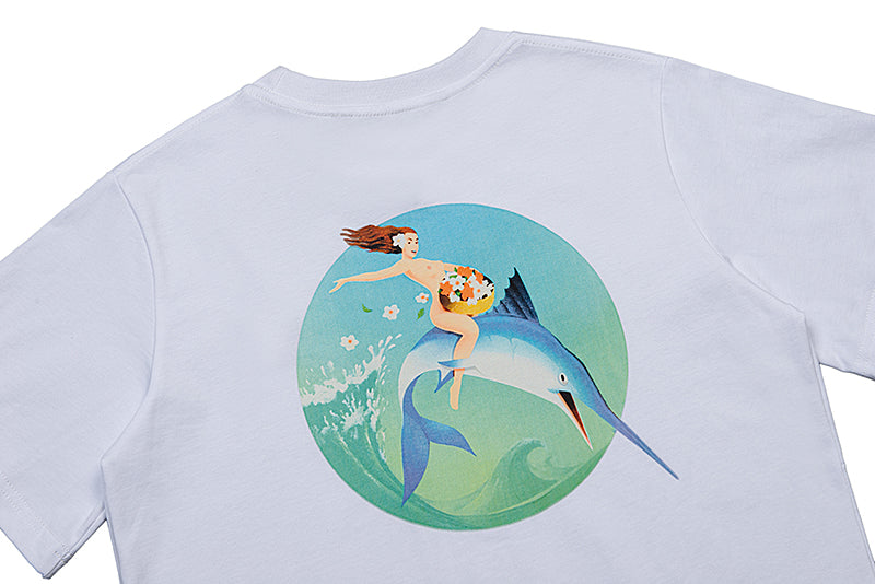 Palm Angels Fishing Club Embroidered Tee