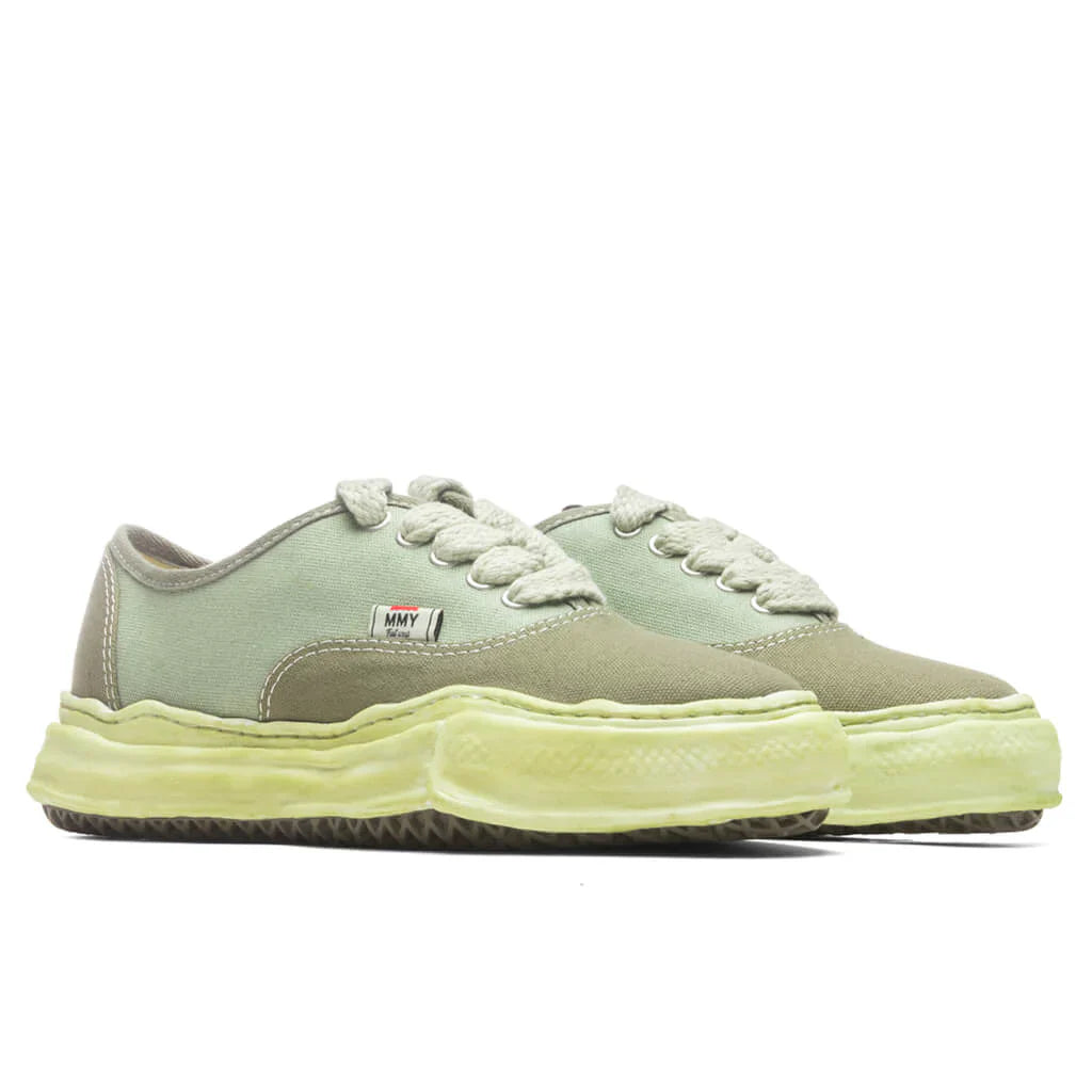 Maison Mihara Yasuiro Baker OG Sole Over Dyed Canvas Low Green