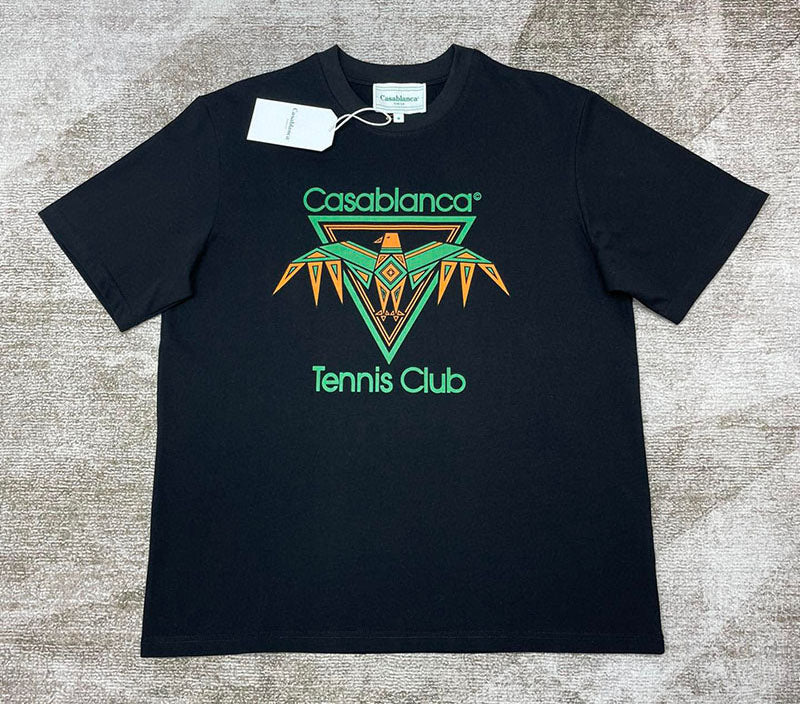 CASABLANCA Playful Eagle Print T-Shirt Black