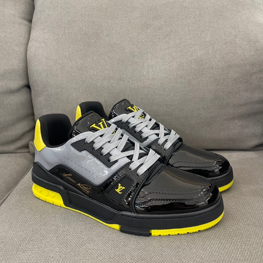Louis Vuitton LV Trainer Black Yellow
