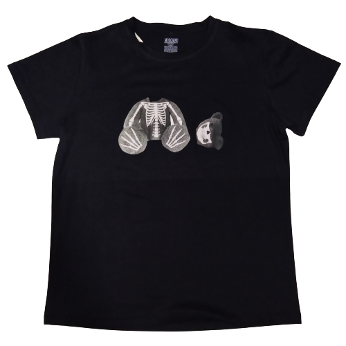 Palm Angels Skeleton Bear T-Shirt Black
