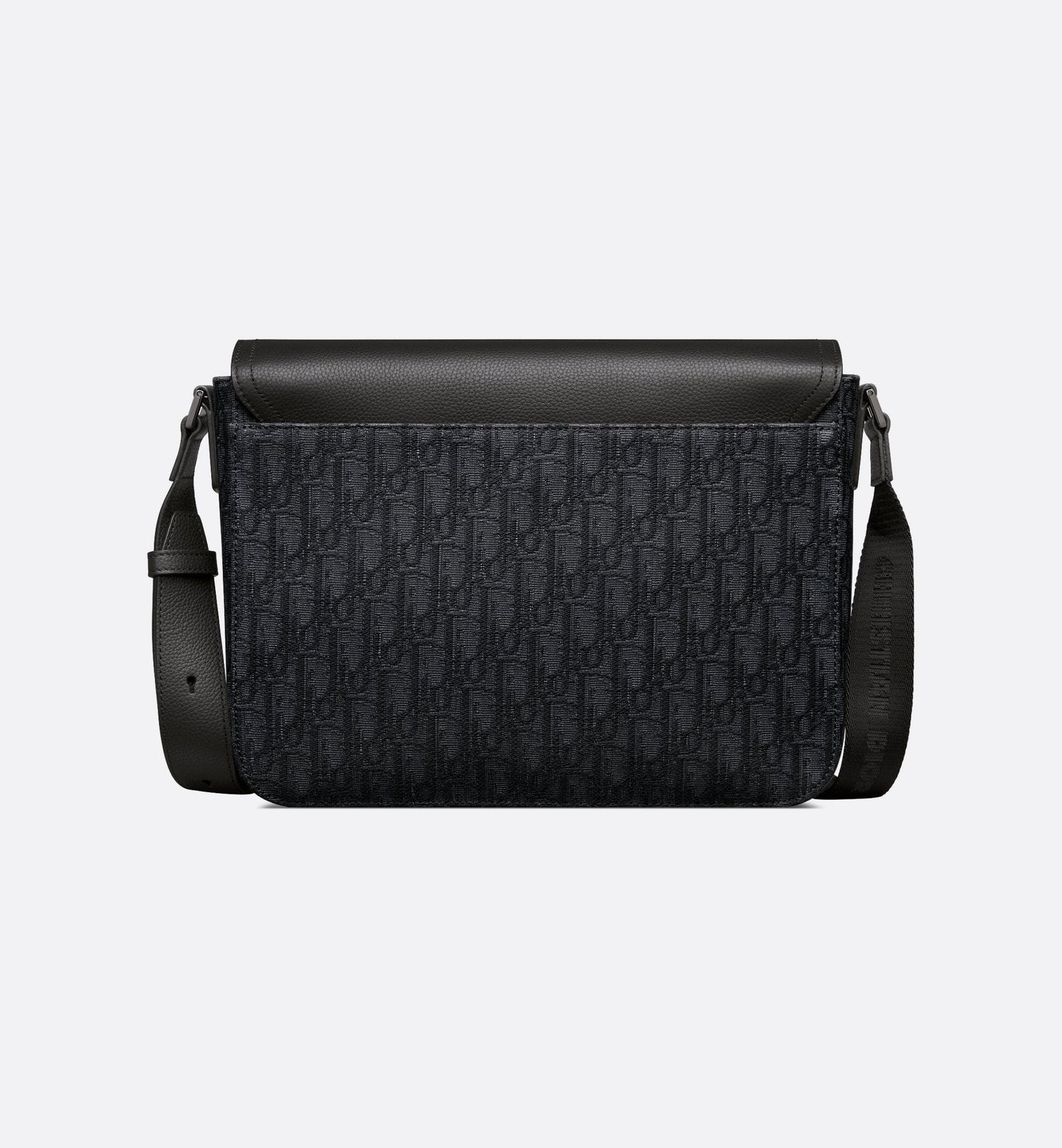 Dior Saddle Messenger Bag Oblique in black jacquard