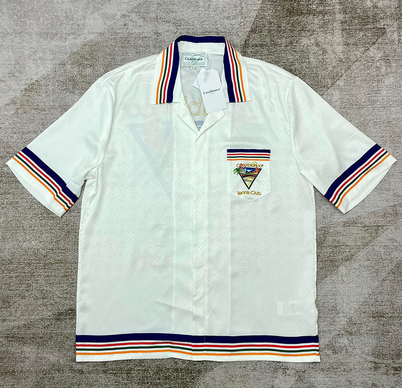 CASABLANCA Tennis Club IconSilk Shirt