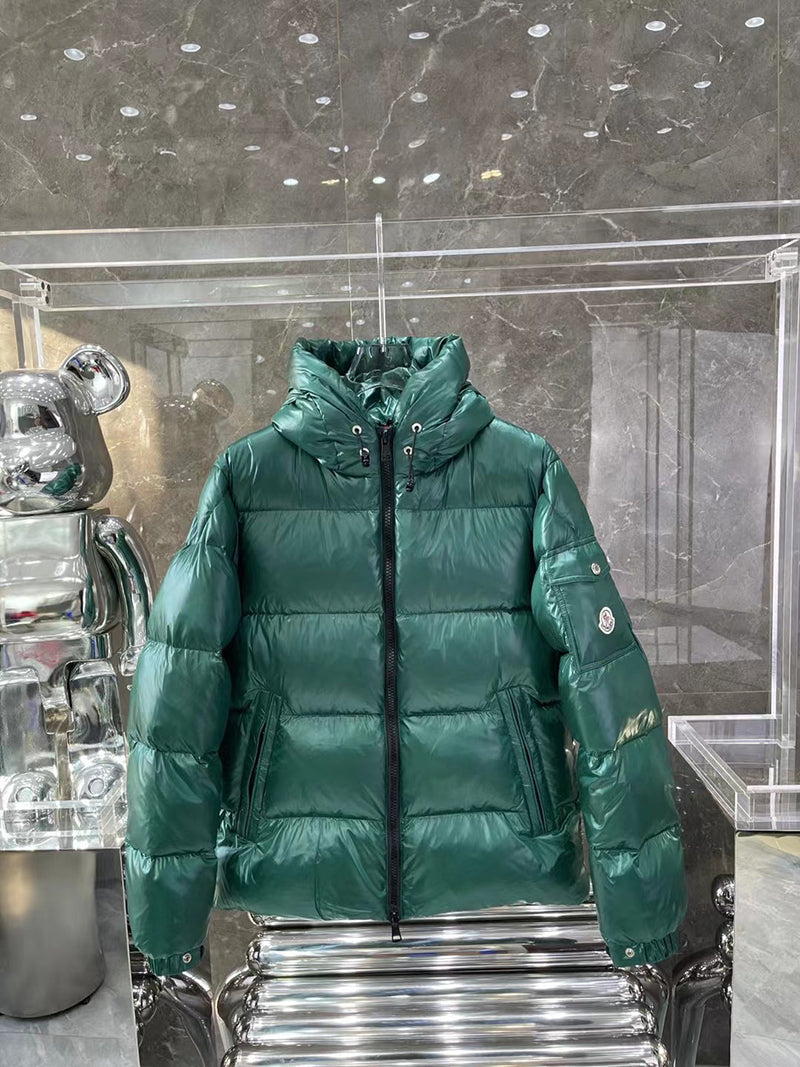 Moncler Ecrins Green Nylon Down Jacket