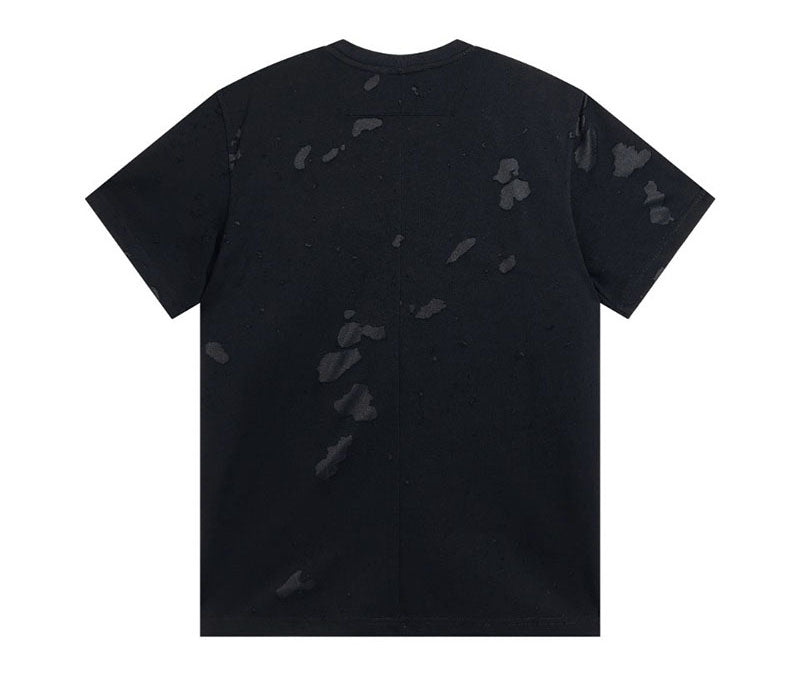 Givenchy Distressed Logo Printed Oversized T-Shirt Black