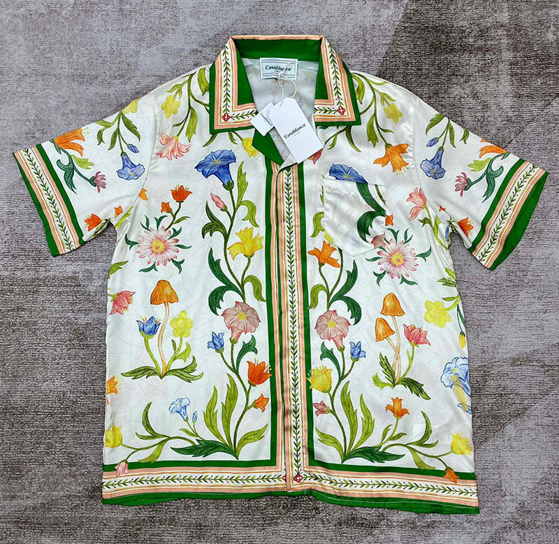 CASABLANCA L'Arche Fleurie Silk Shirt