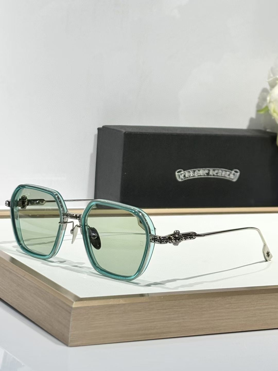Chrome Hearts Danger Zone - turquoise Sunglasses