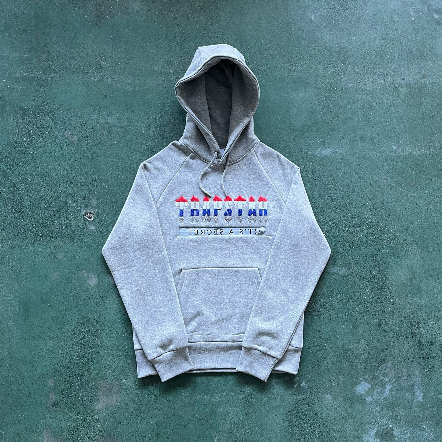 Trapstar Chenille Decoded 2.0 Hooded Tracksuit Grey Revolution Edition