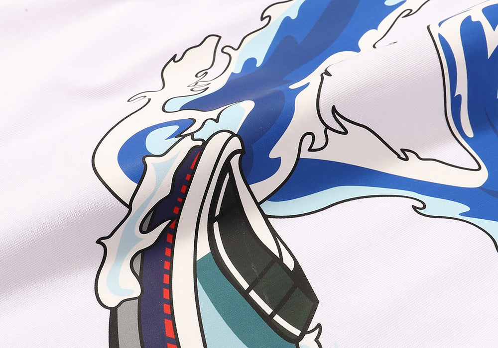 Trapstar 'Making Waves' T-Shirt - White/Blue