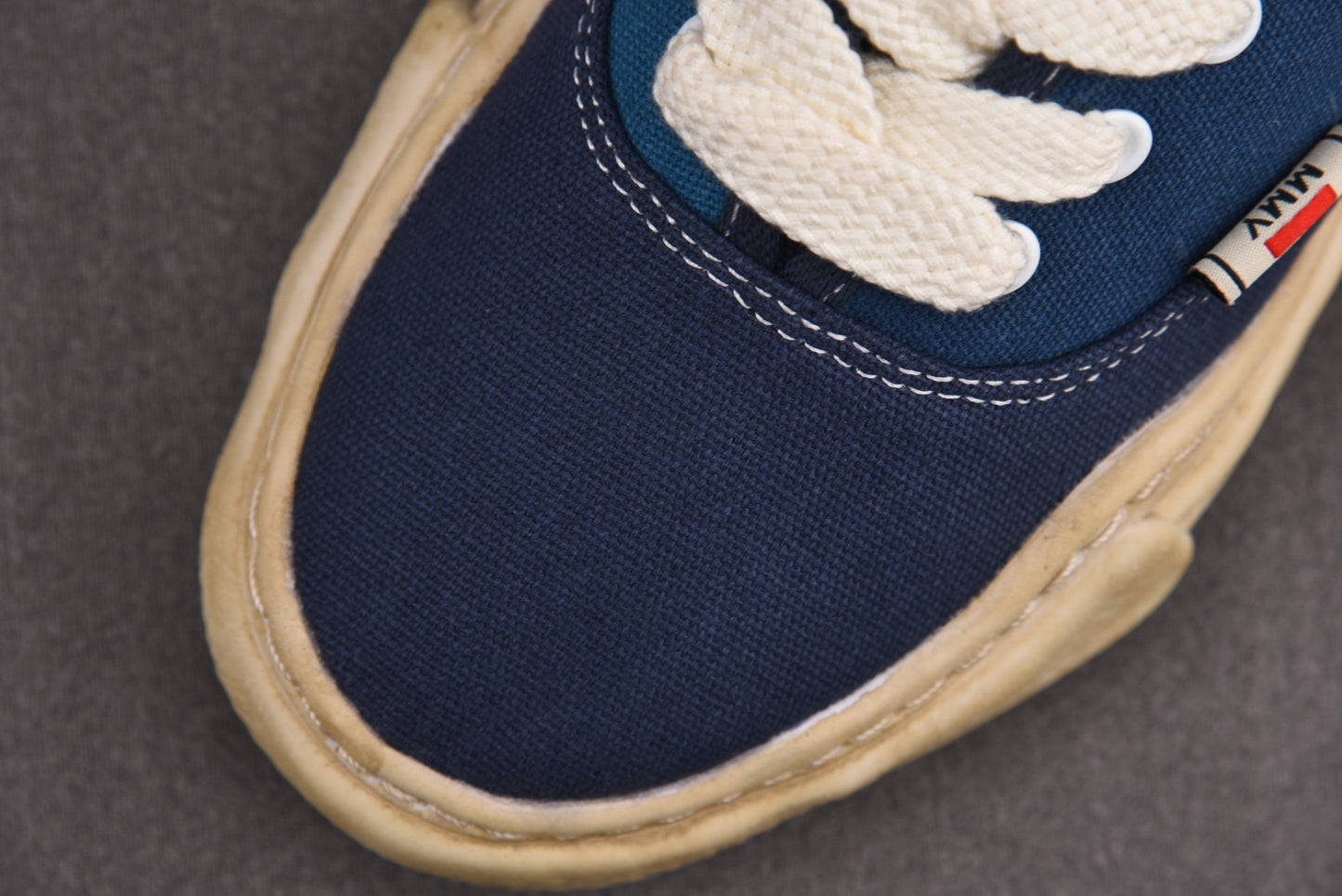 Maison Mihara Yasuiro Baker OD OG Sole Canvas Low Blue