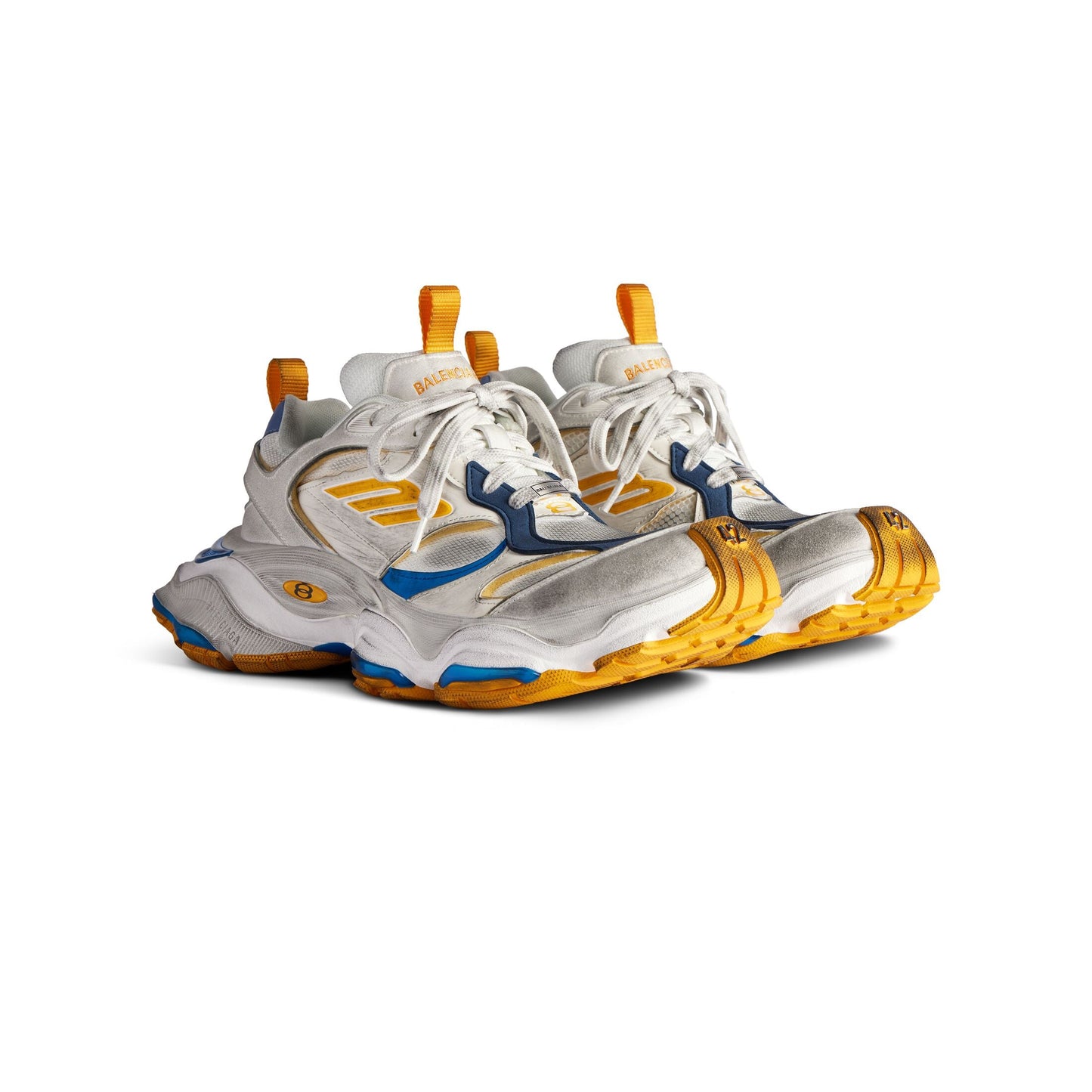 Balenciaga Cargo Sneaker 'Grey/White/Blue/Orange'