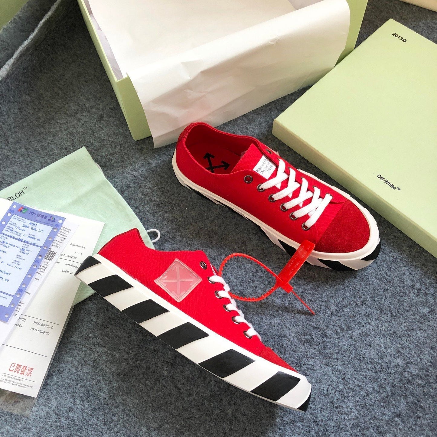 Ooff-White C/O VIRGIL ABLOH Arrow Low Top Yellow/Red/Black