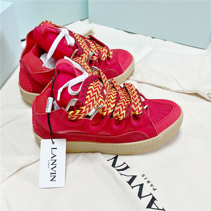 Lanvin Curb Sneaker Poppy Red