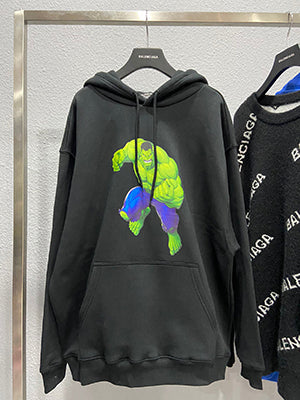 Balenciaga x Marvel Hulk Hoodie Black