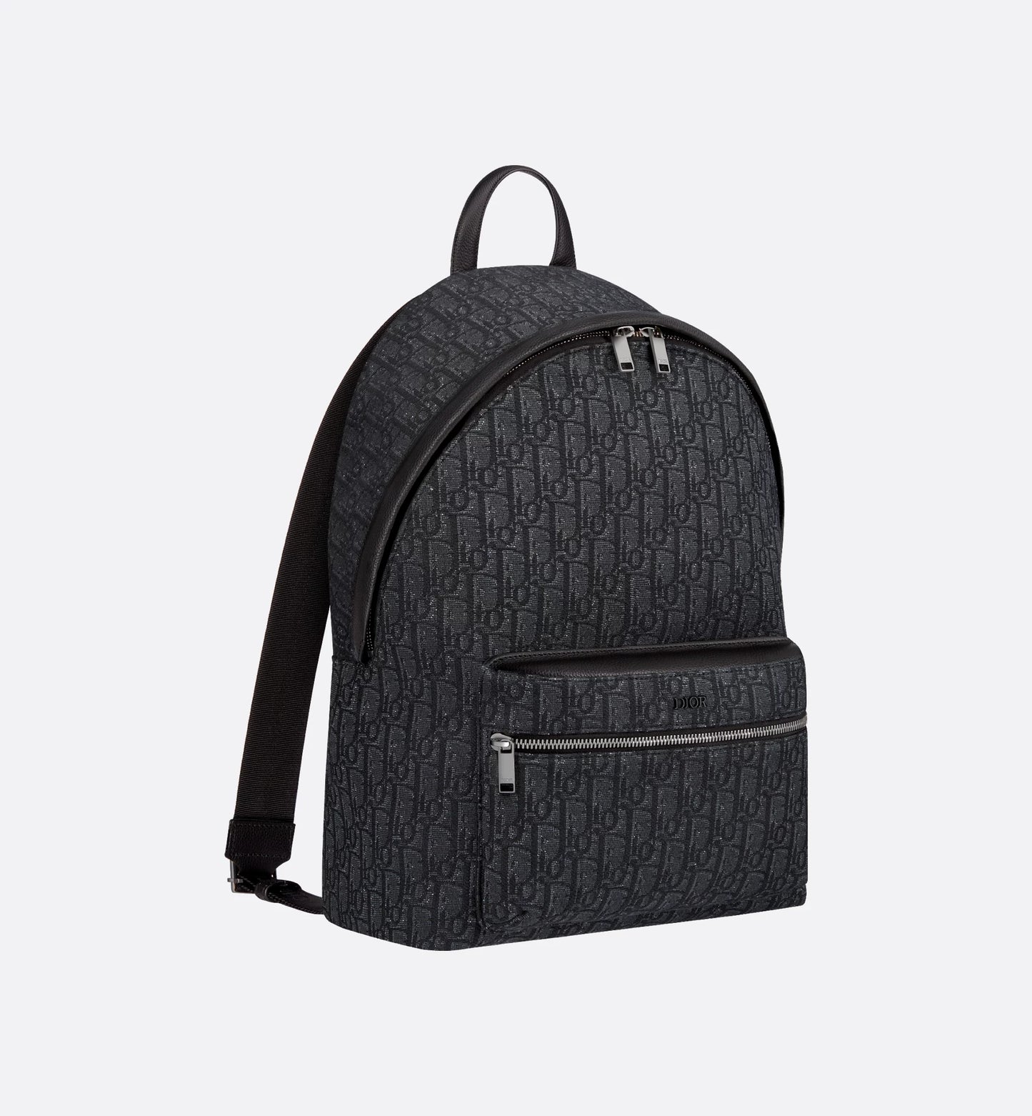 Dior Rider Backpack Oblique in black jacquard