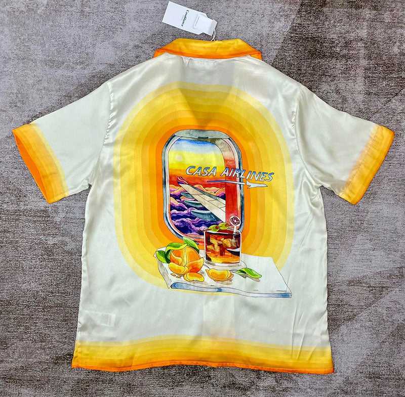 CASABLANCA Panoramique Silk Shirt