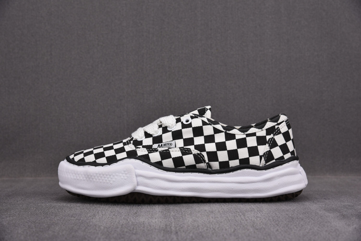 Maison Mihara Yasuiro Baker OG Sole Canvas Low Multi Check Black/White