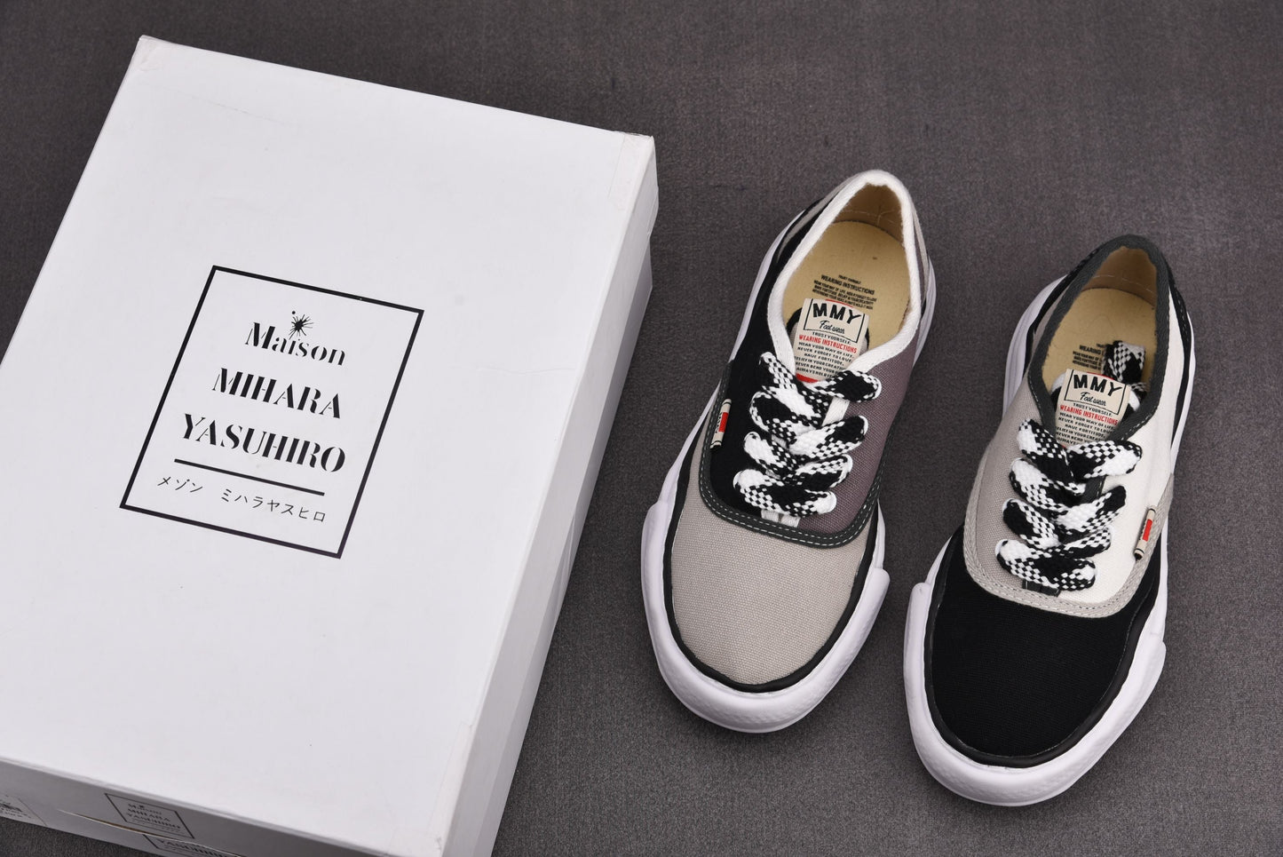 Maison Mihara Yasuiro Baker OG Sole Multicolor Low Black / White