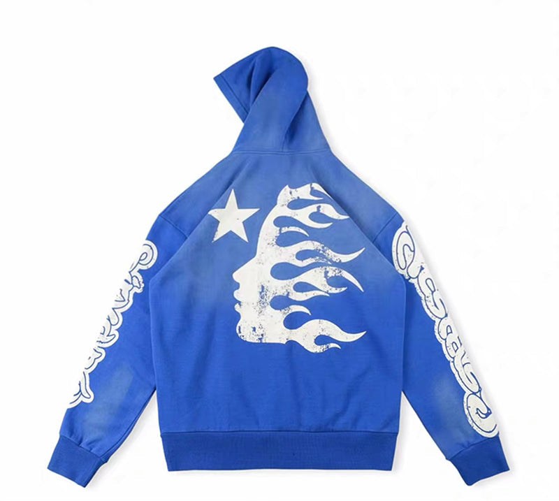 Hellstar Yoga Hoodie Blue