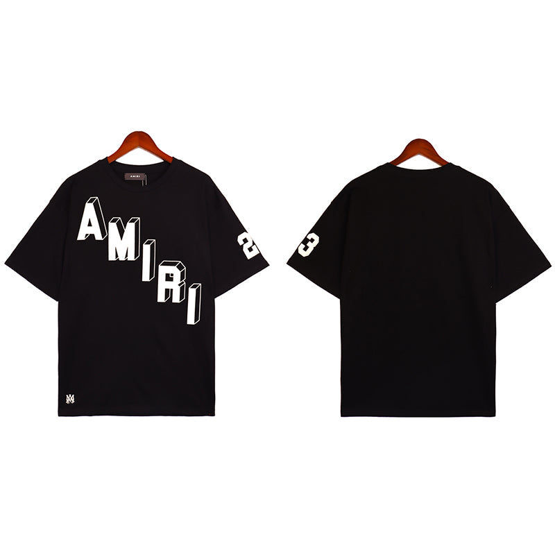 AMIRI Flocked Hockey Skater Tee Black