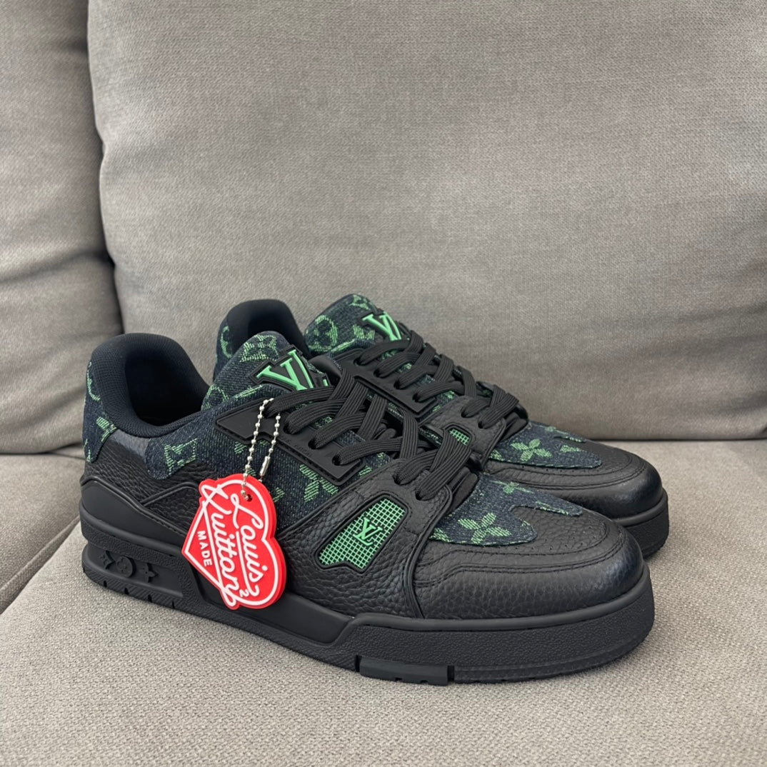 Louis Vuitton LV Trainer Nigo LV MADE Black Green