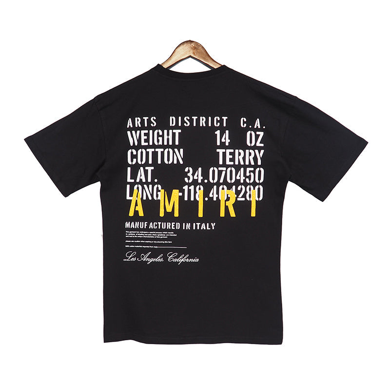 AMIRI Military specs stencil Black T Shirt