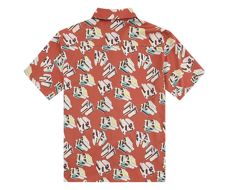 Palm Angels PA Bowling Shirt Red