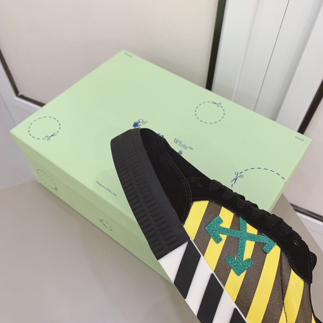 Off-White Low Vulc Black Yellow Green