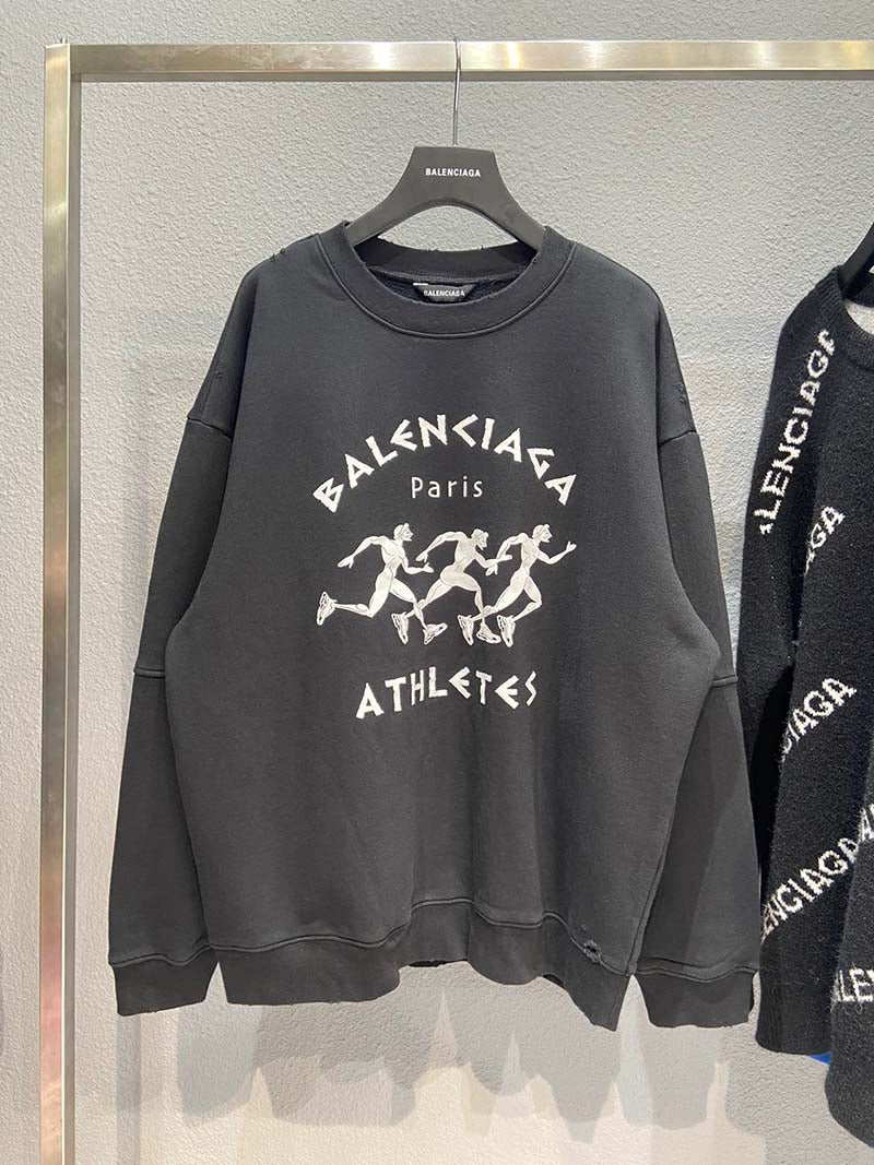 Balenciaga Athletes Intarsia Knit Sweater