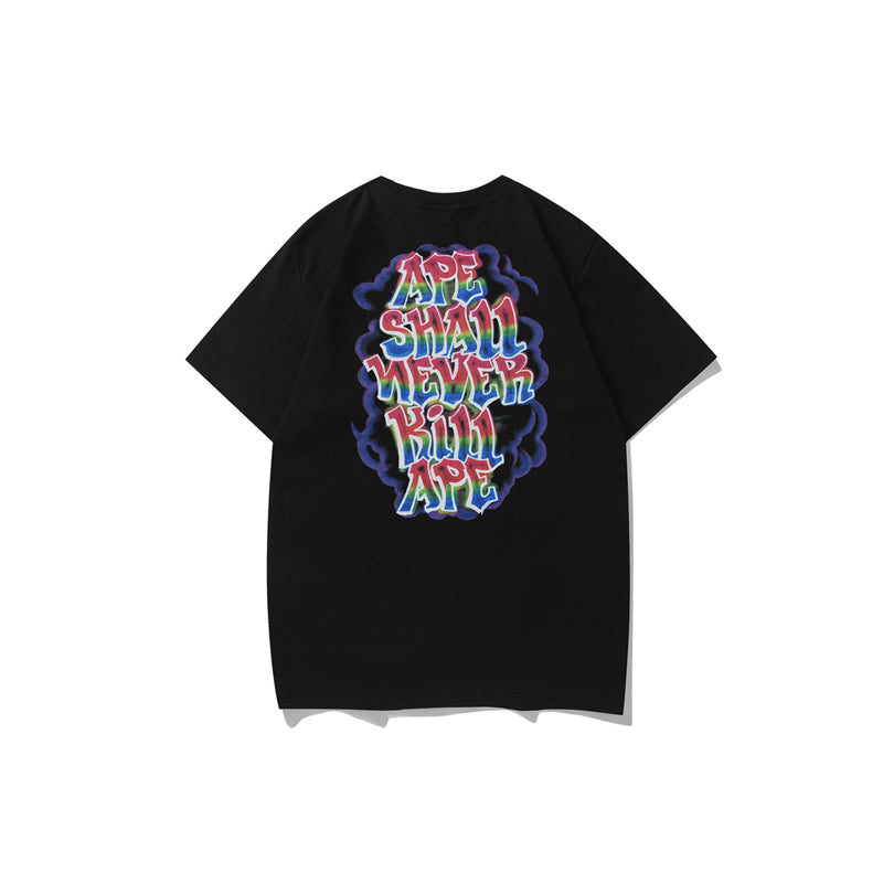 BAPE Ape Shall Never Kill Ape Tee Black