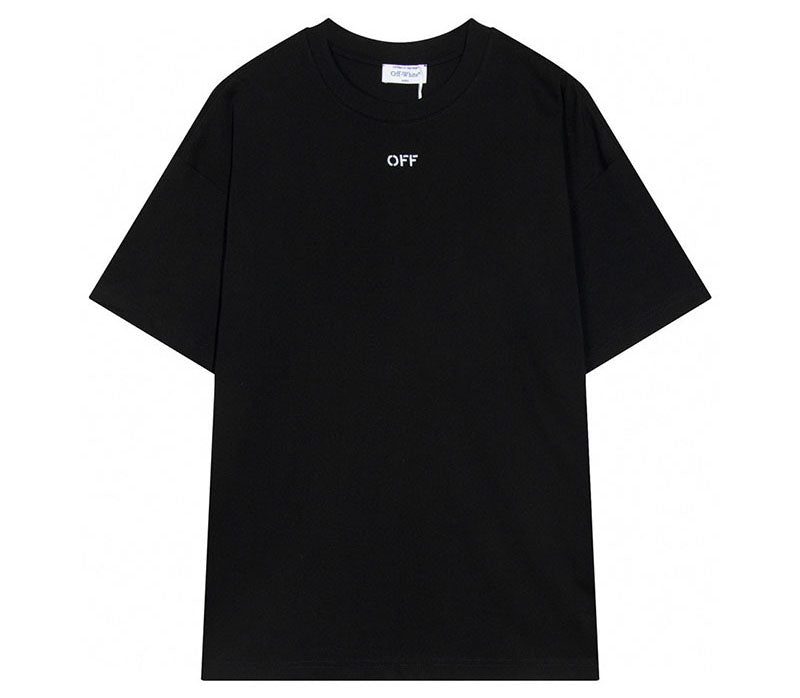 Off-White Logo cotton t-shirt Black